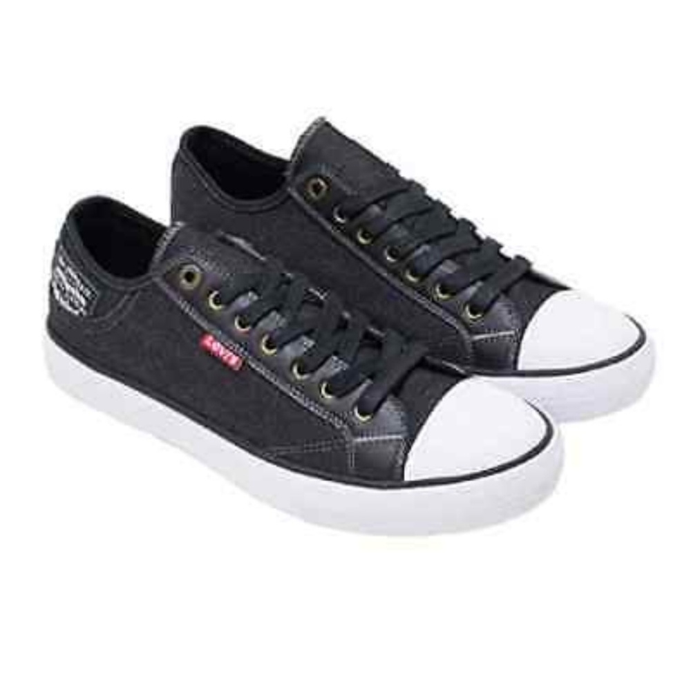 Levis Stan Buck C Black Denim Sneakers Boys Sz 1